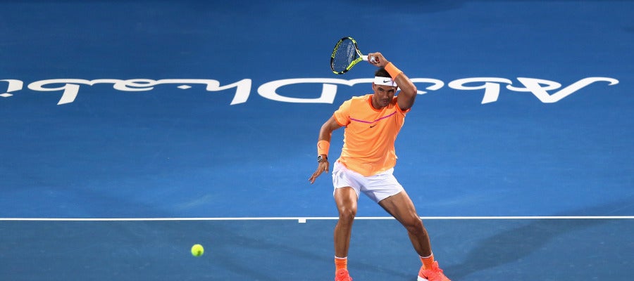 Rafa Nadal, durante el partido contra Raonic Rafa Nadal, durante el partido contra Raonic