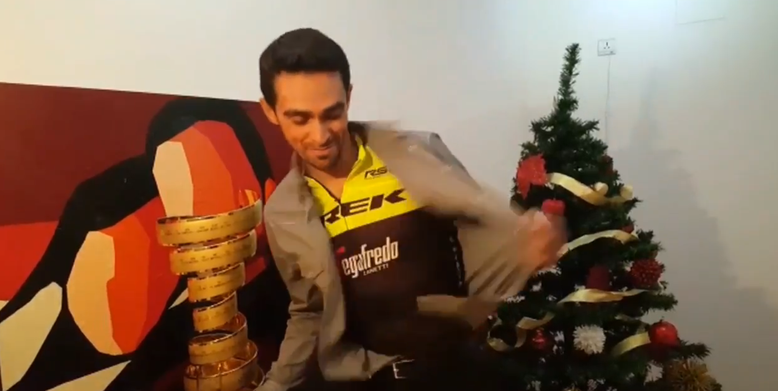 Alberto Contador no tardó ni media hora en anunciar su fichaje por el Trek Segafredo Alberto Contador no tardó ni media hora en anunciar su fichaje por el Trek Segafredo