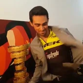 Alberto Contador, con el maillot del Trek Alberto Contador, con el maillot del Trek