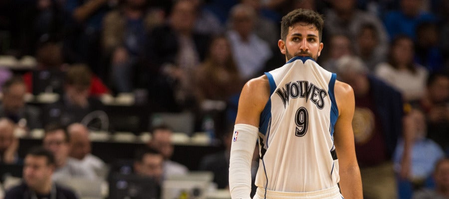Ricky Rubio, frustrado durante un partido Ricky Rubio, frustrado durante un partido