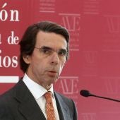 José María Aznar en un acto en Valencia