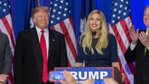 Donald Trump con su hija Ivanka Trump.