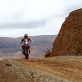 Ricky Brabec, en una etapa del Dakar