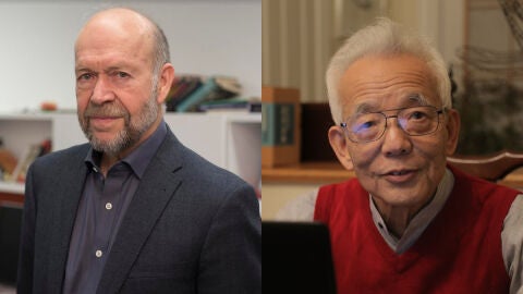 Los climat&oacute;logos James Hansen y Syukuro Manabe
