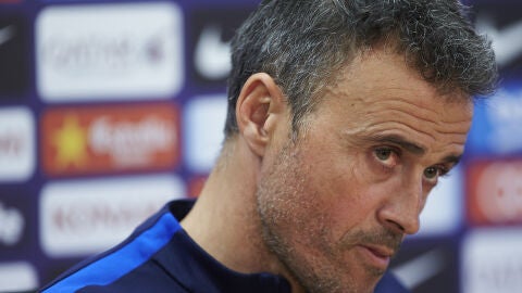 Luis Enrique, en rueda de prensa