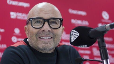 Jorge Sampaoli, en rueda de prensa
