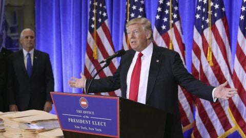 Donald Trump ante los medios