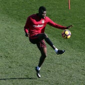 Thomas, durante un entrenamiento con el Atlético de Madrid