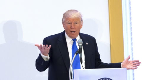 Donald Trump ante los medios