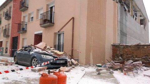 Da&ntilde;os provocados por la explosi&oacute;n de una estufa butano en Zaragoza