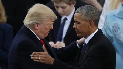 Donald Trump y Barack Obama Donald Trump y Barack Obama