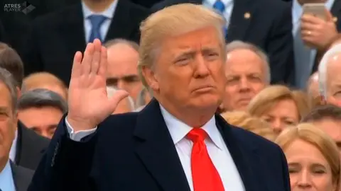 Donald Trump, en la toma de posesión Donald Trump, en la toma de posesión