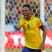 Aubameyang celebrando un gol con su selección Aubameyang celebrando un gol con su selección