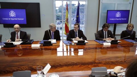 Mariano Rajoy preside el Consejo de Seguridad Nacional en Moncloa