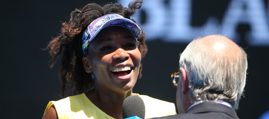 Venus Williams, después de un partido del Open de Australia Venus Williams, después de un partido del Open de Australia