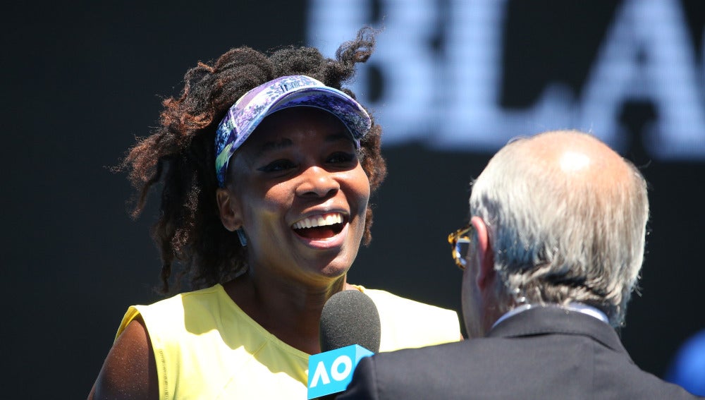 Venus Williams, después de un partido del Open de Australia