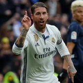 Sergio Ramos celebra uno de sus goles durante el Real Madrid - Málaga Sergio Ramos celebra uno de sus goles durante el Real Madrid - Málaga