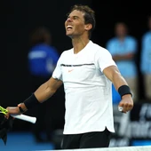 Rafa Nadal celebra su victoria ante Zverev Rafa Nadal celebra su victoria ante Zverev