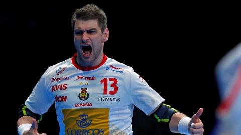 Julen Aguinagalde, durante el partido contra Brasil