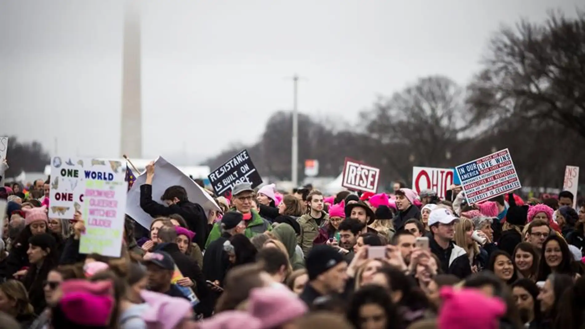Marcha de mujeres contra Trump en Washington