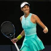 Garbiñe Muguruza celebra su victoria en el Open de Australia Garbiñe Muguruza celebra su victoria en el Open de Australia