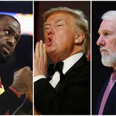 LeBron James, Donald Trump y Gregg Popovich LeBron James, Donald Trump y Gregg Popovich
