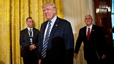 El Presidente de Estados Unidos, Donald Trump