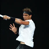 Nadal, en el partido contra Monfils Nadal, en el partido contra Monfils