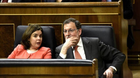 Mariano Rajoy y Soraya S&aacute;enz de Santamar&iacute;a
