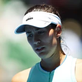 Garbiñe Muguruza se lamenta en un partido del Open de Australia Garbiñe Muguruza se lamenta en un partido del Open de Australia