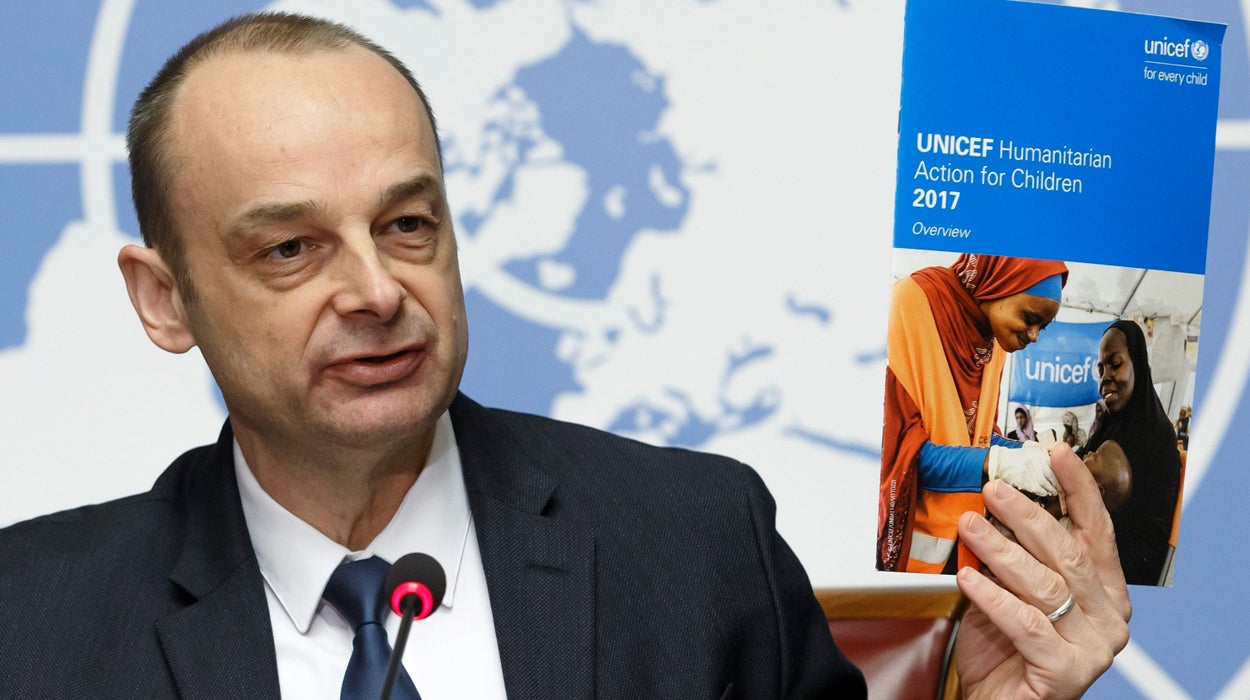 Unicef pide 3.300 millones de dólares para sus acciones humanitarias en 2017 Unicef pide 3.300 millones de dólares para sus acciones humanitarias en 2017