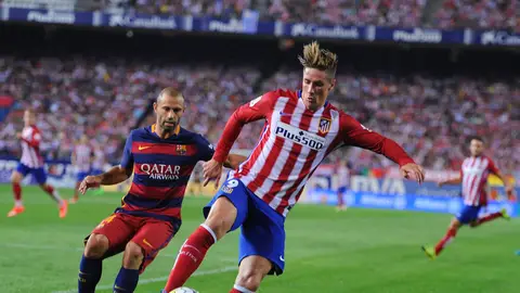 Fernando Torres, durante un partido contra el Barcelona Fernando Torres, durante un partido contra el Barcelona