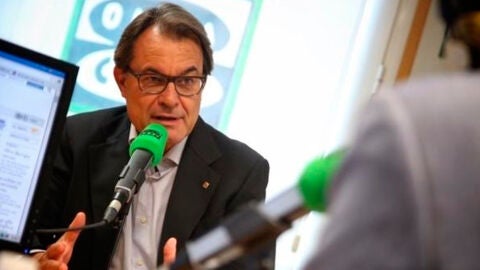 Artur Mas durante una entrevista en Onda Cero