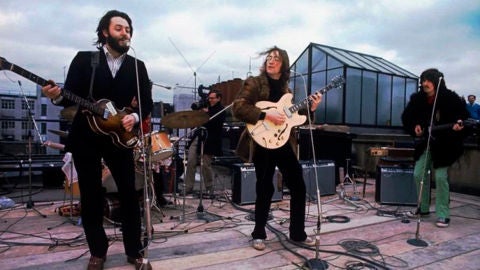 El &uacute;ltimo concierto de 'The Beatles' en la azotea