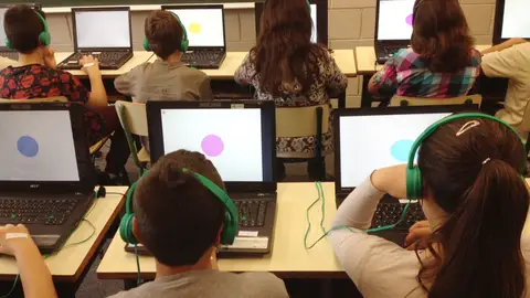 Una de las aulas donde se realizaron los tests del proyecto Breathe de ISGlobal. Una de las aulas donde se realizaron los tests del proyecto Breathe de ISGlobal.