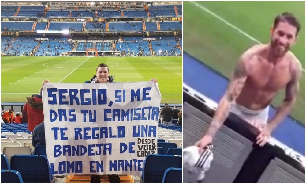El día que Sergio Ramos reclamó a un aficionado su bandeja de lomo en manteca El día que Sergio Ramos reclamó a un aficionado su bandeja de lomo en manteca