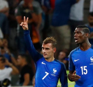 Griezmann y Pogba, durante un partido con Francia Griezmann y Pogba, durante un partido con Francia