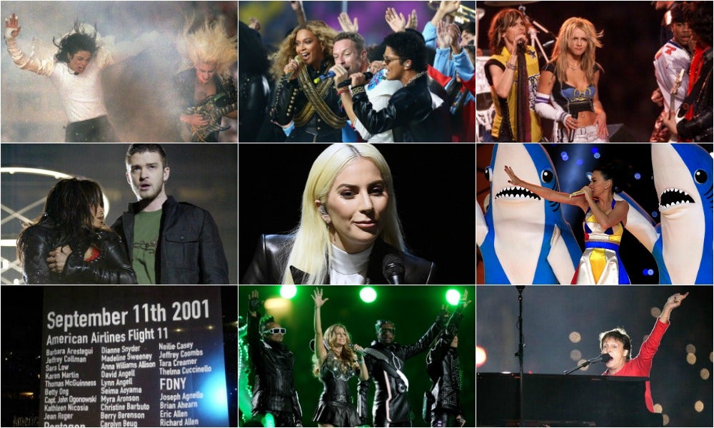 Los mejores conciertos del descanso de la Super Bowl Los mejores conciertos del descanso de la Super Bowl