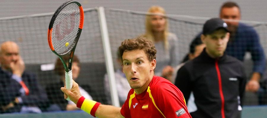 Pablo Carreño durante el partido Pablo Carreño durante el partido