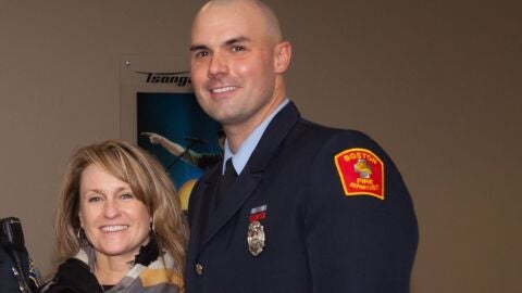 Roseann Sdoia junto a Michael Materia