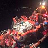 Una de las embarcaciones rescatadas en el Mediterráneo