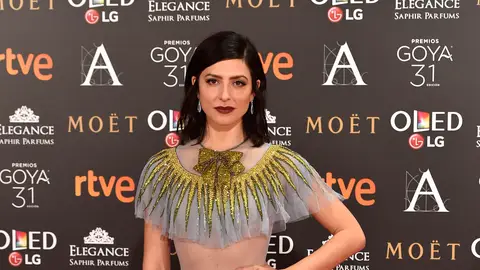 Bárbara Lennie de Gucci Alfombra roja Premios Goya 2017