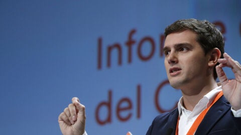 Albert Rivera, durante su discurso en la IV Asamblea de Ciudadanos