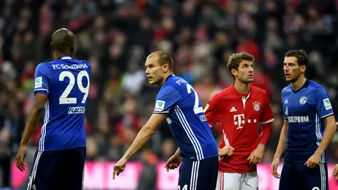 Müller, durante el Bayern-Schalke Müller, durante el Bayern-Schalke