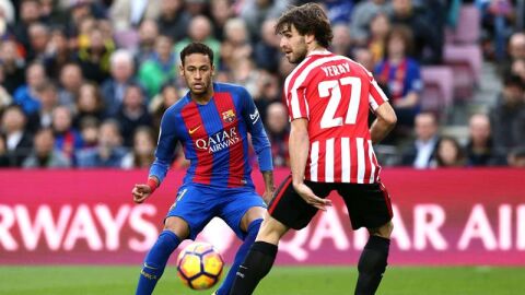Yeray vuelve a jugar con el Athletic. 