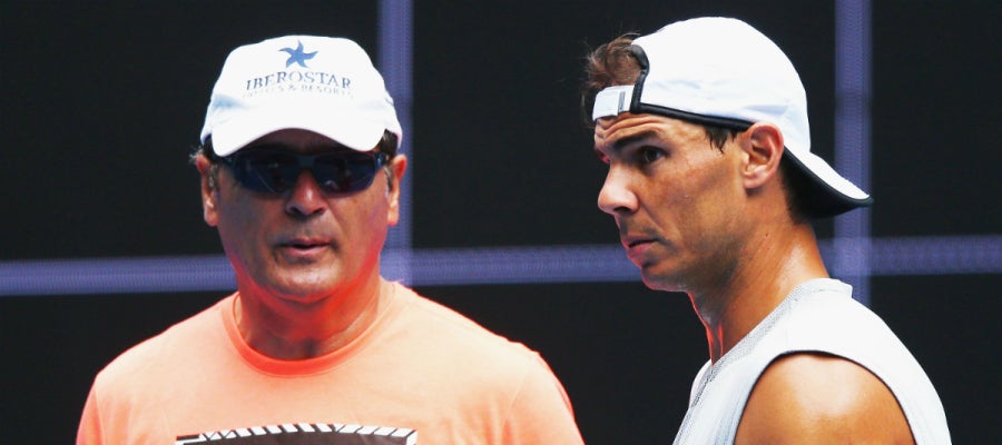 Toni Nadal, junto a Rafa Toni Nadal, junto a Rafa