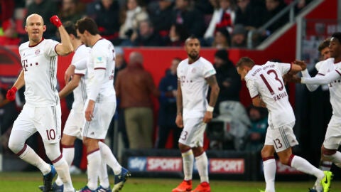 El Bayern celebra un gol