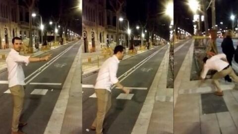 Fragmentos del v&iacute;deo de la agresi&oacute;n a una joven en Barcelona