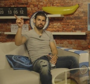 Nolito, durante una entrevista con el City Nolito, durante una entrevista con el City