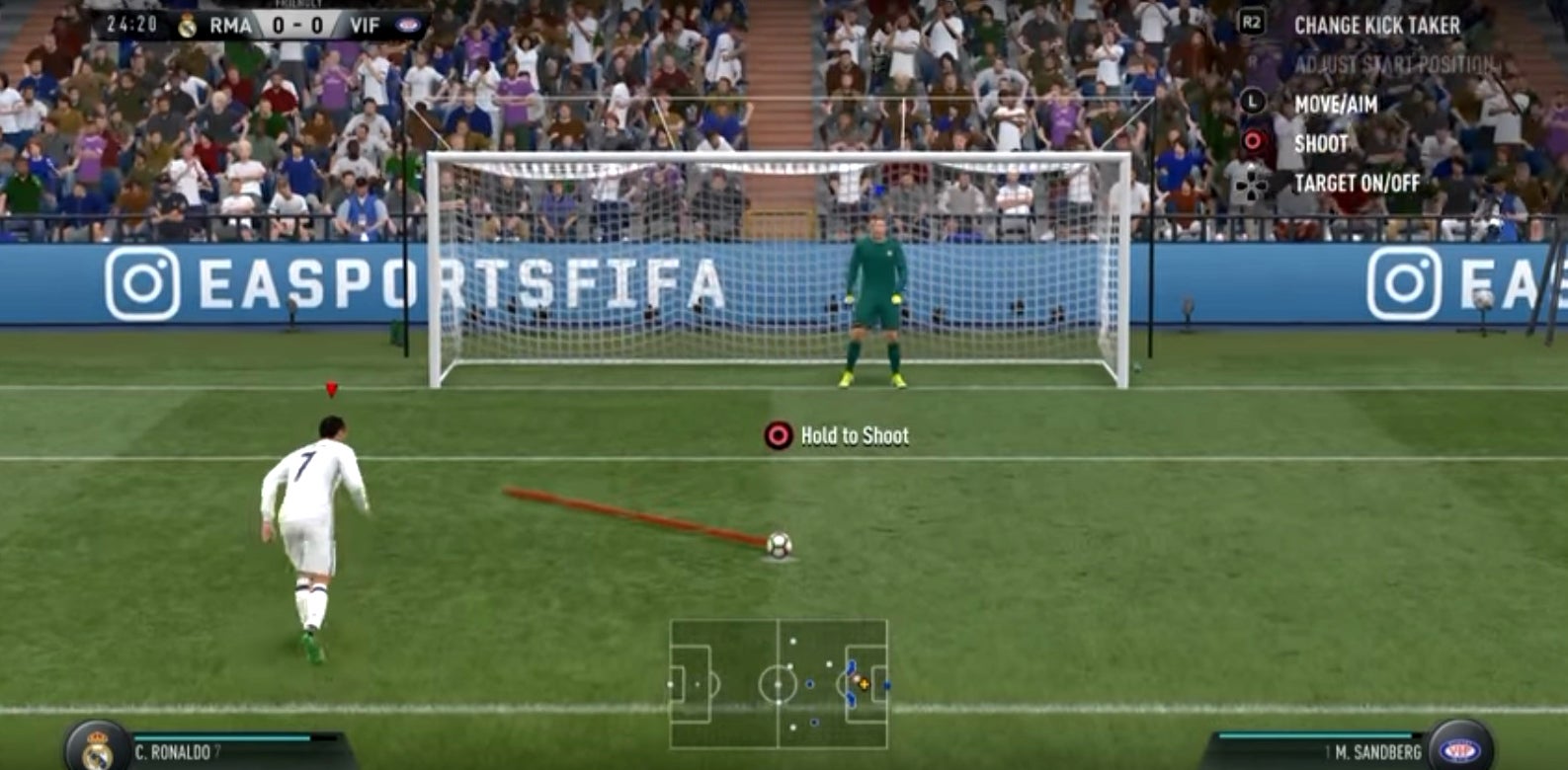 La 'BBC' emula el penalti indirecto de Cruyff... ¡en el FIFA! La 'BBC' emula el penalti indirecto de Cruyff... ¡en el FIFA!